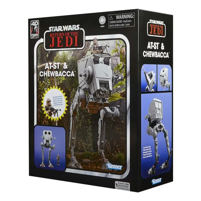 AT-ST & Chewbacca Star Wars Vintage Collection (TVC) Fahrzeug und Figur im 2-Pack von Hasbro
