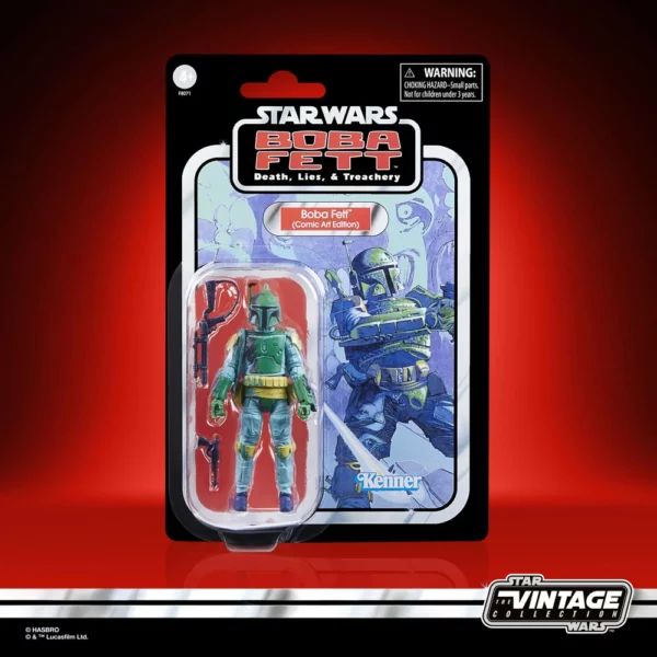 Boba Fett (Comic Art Edition) Star Wars Vintage Collection (TVC) Figur von Hasbro aus dem Star Wars: Death, Lies & Treachery Comic