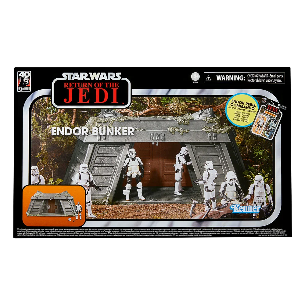 Endor Bunker & Endor Rebel Commando (Scout Trooper Disguise) Star Wars Vintage Collection (TVC) Playset von Hasbro aus Star Wars: Return of the Jedi Endor Bunker & Endor Rebel Commando (Scout Trooper Disguise) Star Wars Vintage Collection (TVC) Playset von Hasbro aus Star Wars: Return of the Jedi