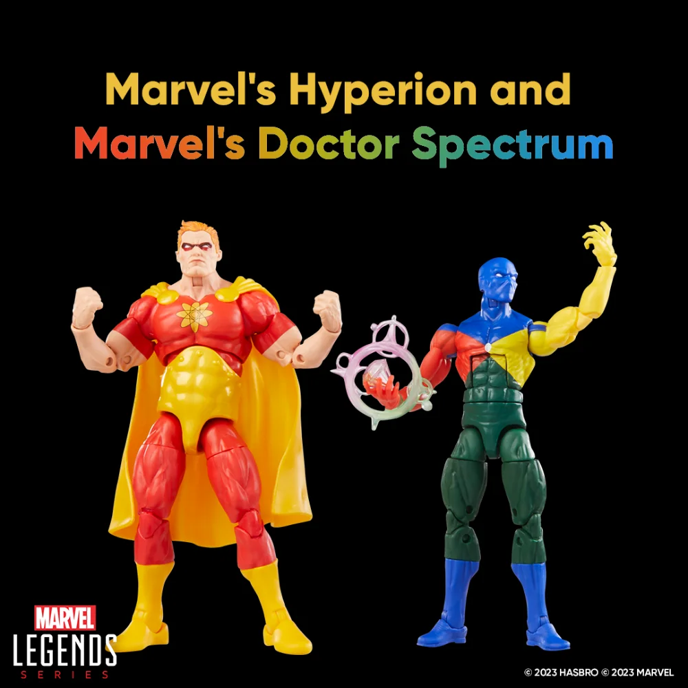 Marvels Hyperion und Doctor Spectrum Marvel Legends Series Figuren von Hasbro
