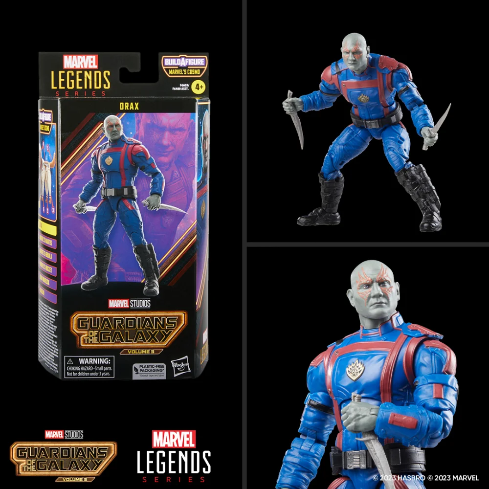 Drax Marvel Legends Series Guardians of the Galaxy Build-A-Figure Cosmo Wave von Hasbro aus Guardians of the Galaxy: Volume 3