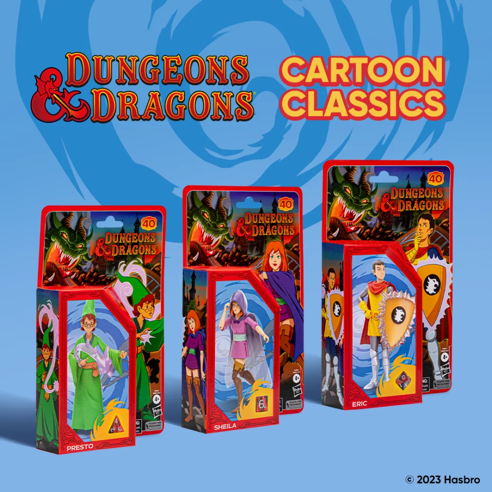 Dungeons & Dragons Cartoon Classics Wave 2 Figuren von Hasbro