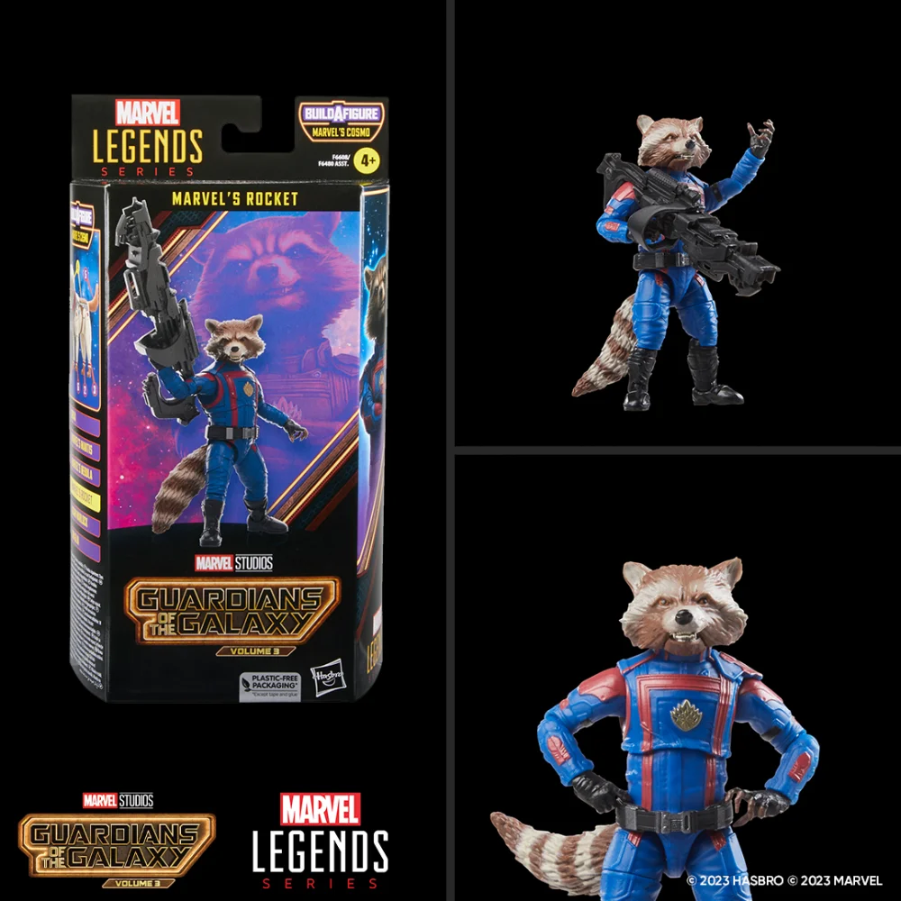 Rocket Marvel Legends Series Guardians of the Galaxy Build-A-Figure Cosmo Wave von Hasbro aus Guardians of the Galaxy: Volume 3