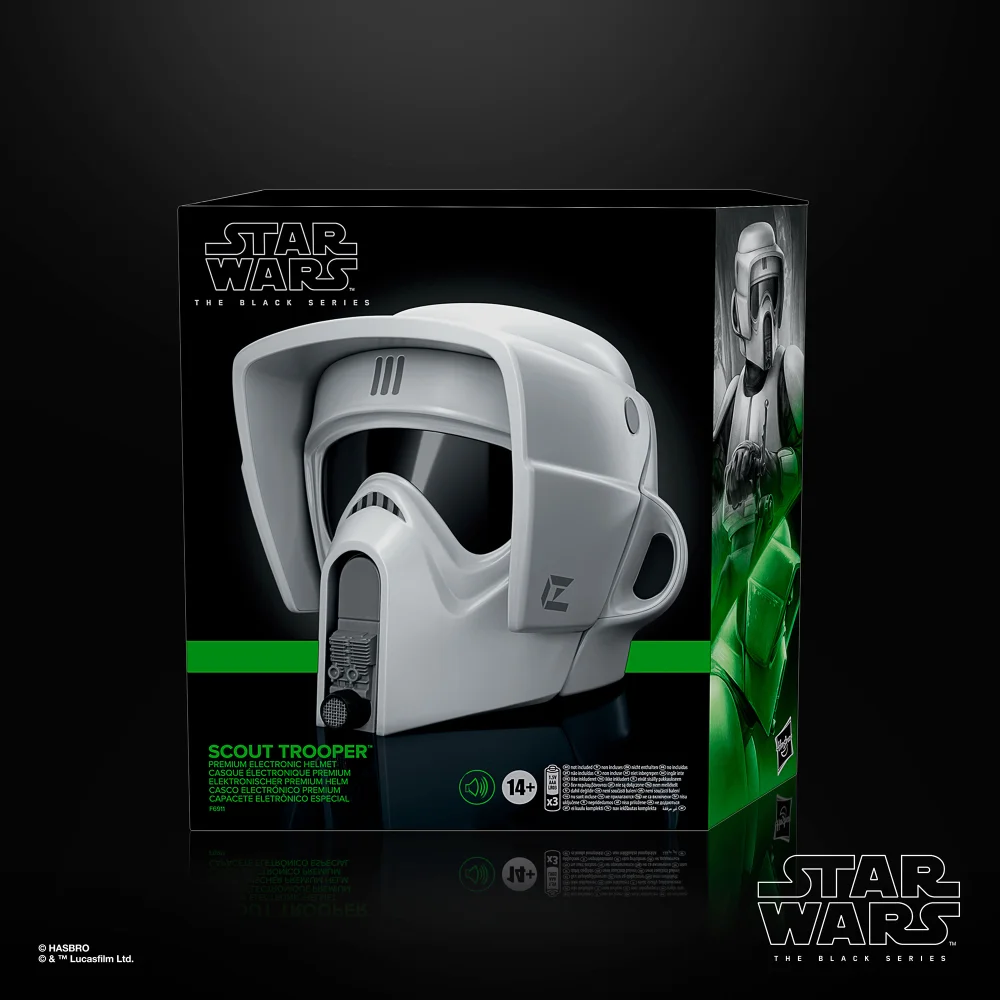 Scout Trooper Star Wars Black Series elektronischer Premium Helm von Hasbro