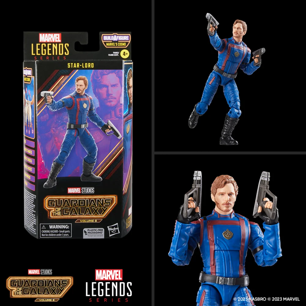 Star-Lord Marvel Legends Series Guardians of the Galaxy Build-A-Figure Cosmo Wave von Hasbro aus Guardians of the Galaxy: Volume 3