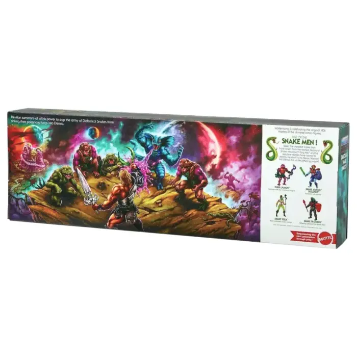 Diabolical Snake Invasion Exclusive 4-Pack Masters of the Universe Origins Snake Men Figuren von Mattel