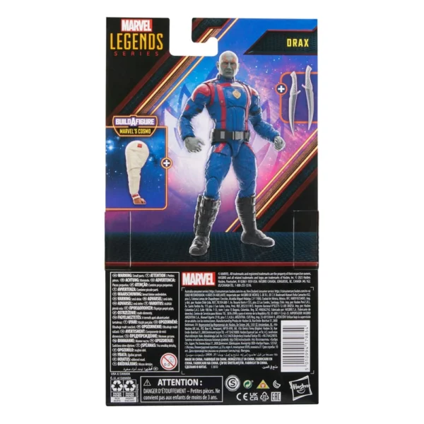 Drax Marvel Legends Series Guardians of the Galaxy Vol. 3 Figur mit B-A-F Cosmo von Hasbro