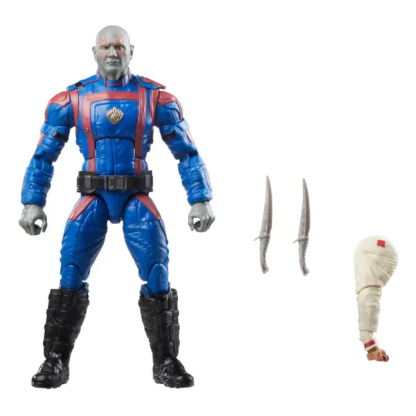 Drax Marvel Legends Series Guardians of the Galaxy Vol. 3 Figur mit B-A-F Cosmo von Hasbro