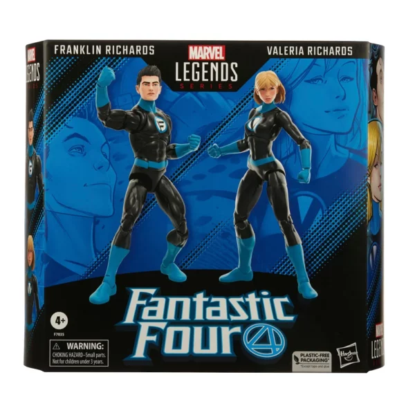 Franklin Richards und Valeria Richards Marvel Legends Series Fantastic Four Figuren 2-Pack von Hasbro