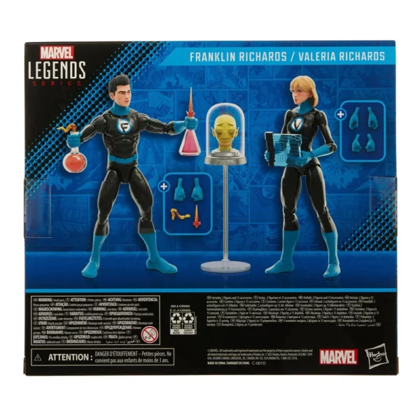 Franklin Richards und Valeria Richards Marvel Legends Series Fantastic Four Figuren 2-Pack von Hasbro