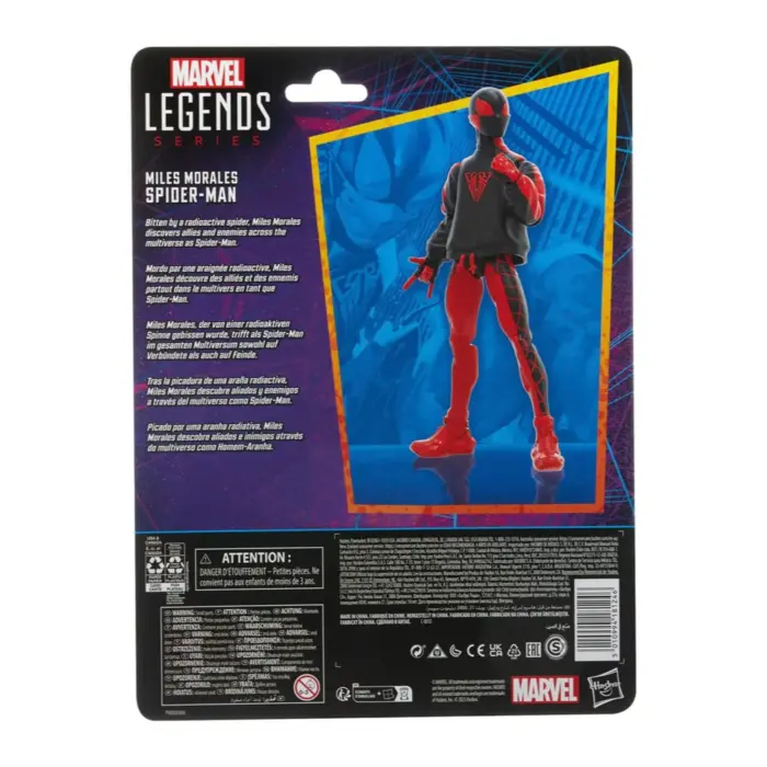 Miles Morales Spider-Man Marvel Legends Series Retro Collection Figur von Hasbro aus den Miles Morales: Spider-Man Comics
