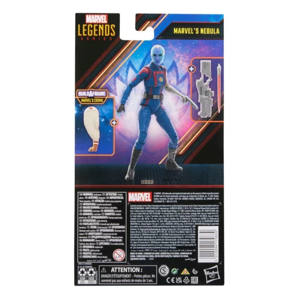 Nebula Marvel Legends Series Guardians of the Galaxy Vol. 3 Figur mit B-A-F Cosmo von Hasbro