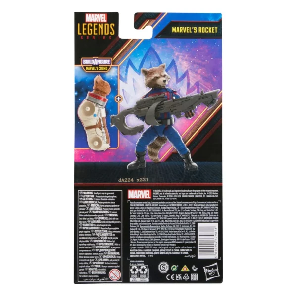 Rocket Marvel Legends Series Guardians of the Galaxy Vol. 3 Figur mit B-A-F Cosmo von Hasbro