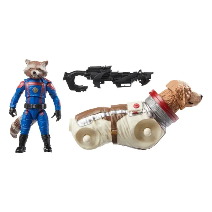 Rocket Marvel Legends Series Guardians of the Galaxy Vol. 3 Figur mit B-A-F Cosmo von Hasbro