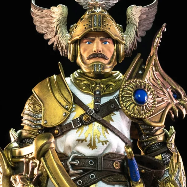 Sir Gideon Heavensbrand Mythic Legions Figur aus der Necronominus Wave von Four Horsemen Studios Toy Design