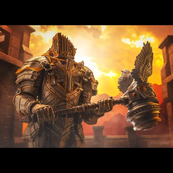 Sir Ucczajk (Ogre Scale) Mythic Legions Figur aus der Necronominus Wave von Four Horsemen Studios Toy Design