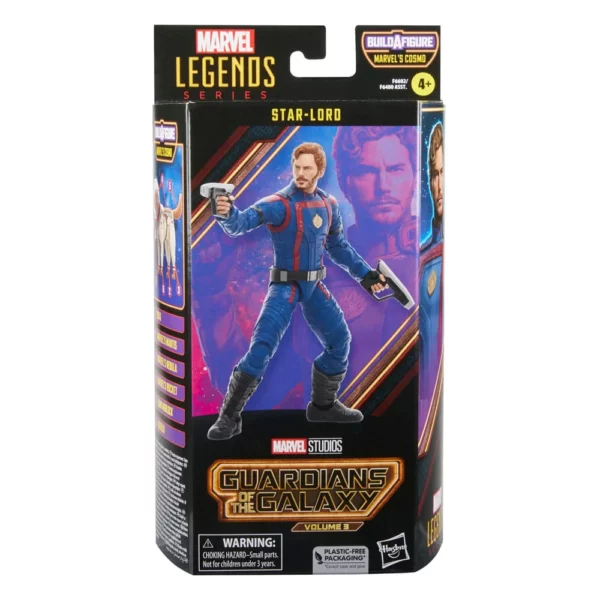 Star-Lord Marvel Legends Series Guardians of the Galaxy Vol. 3 Figur mit B-A-F Cosmo von Hasbro