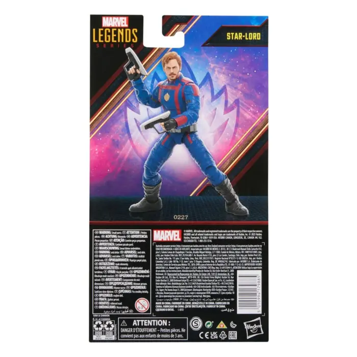 Star-Lord Marvel Legends Series Guardians of the Galaxy Vol. 3 Figur mit B-A-F Cosmo von Hasbro