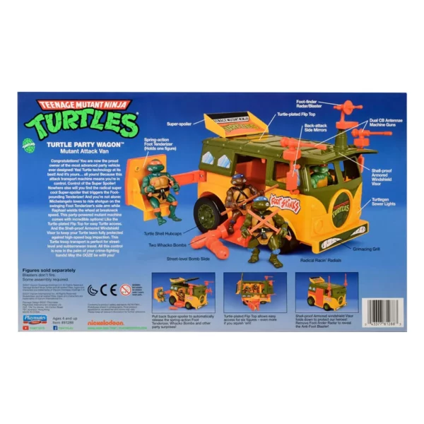 Classic Turtle Party Wagon Teenage Mutant Ninja Turtles (TMNT) Fahrzeug von Playmates Toys