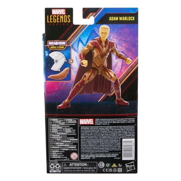 Warlock Marvel Legends Series Guardians of the Galaxy Vol. 3 Figur mit B-A-F Cosmo von Hasbro