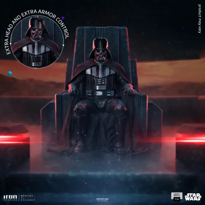 Darth Vader on Throne 1/4 Legacy Replica Statue von Iron Studios aus Star Wars: Obi-Wan Kenobi