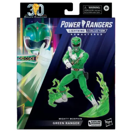 Green (Grüner) Ranger Mighty Morphin Power Rangers Lightning Collection Remastered (MMPR) Figur von Hasbro