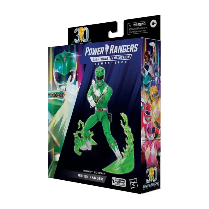 Green (Grüner) Ranger Mighty Morphin Power Rangers Lightning Collection Remastered (MMPR) Figur von Hasbro