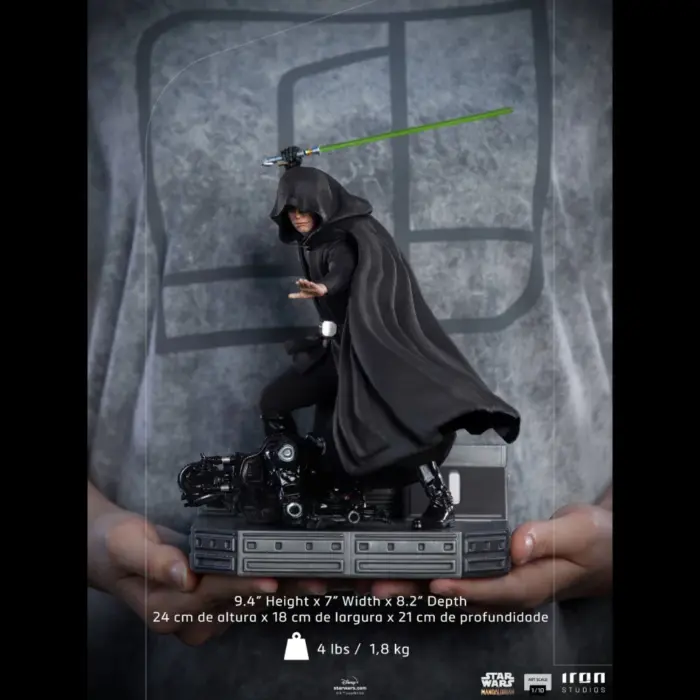 Luke Skywalker (Combat Version) Star Wars BDS Art Scale Statue von Iron Studios aus Star Wars: The Mandalorian