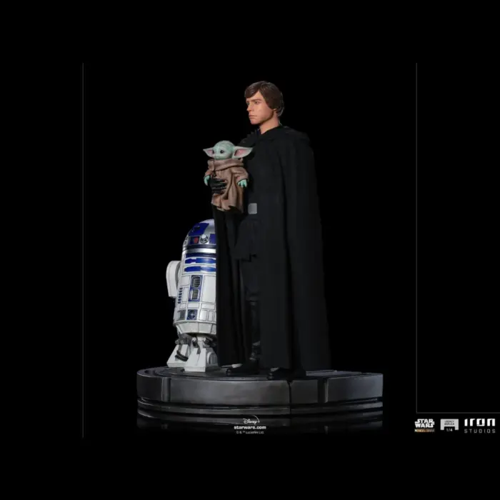 Luke Skywalker, R2D2 & Grogu 1/4 Legacy Replica Statue von Iron Studios aus Star Wars: The Mandalorian