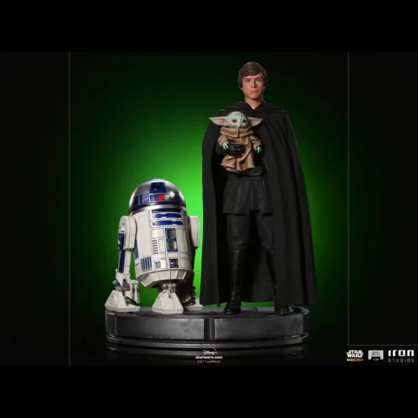 Luke Skywalker, R2D2 & Grogu 1/4 Legacy Replica Statue von Iron Studios aus Star Wars: The Mandalorian
