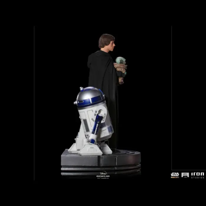 Luke Skywalker, R2D2 & Grogu 1/4 Legacy Replica Statue von Iron Studios aus Star Wars: The Mandalorian