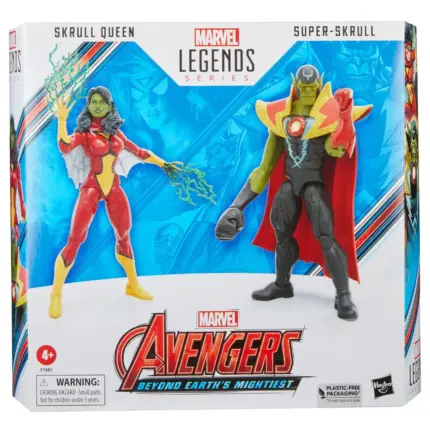 Skrull Queen & Super Skrull Marvel Marvel Legends Series Avengers Beyond Earths Mightiest Figuren 2-Pack von Hasbro