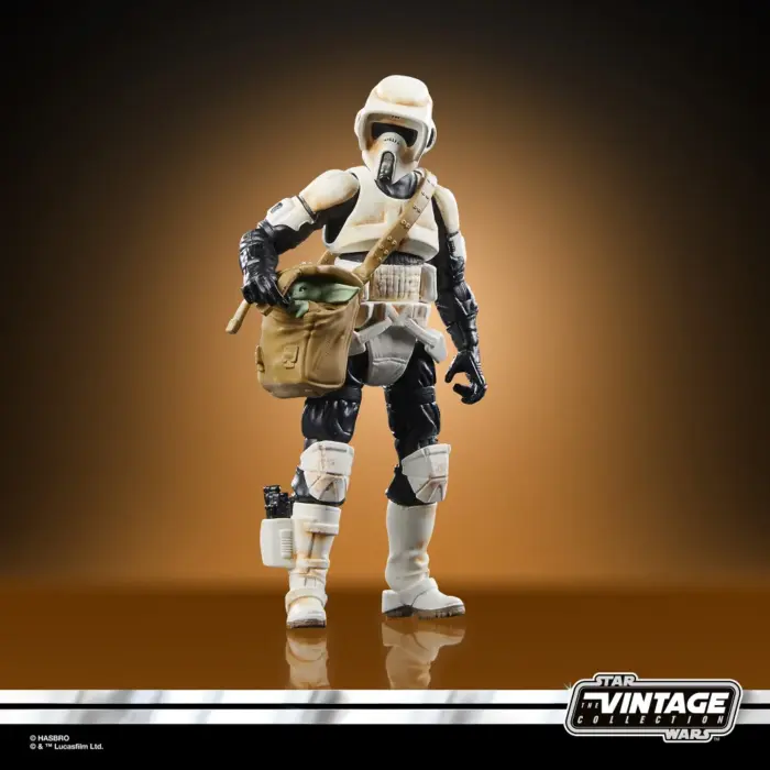 Speeder Bike, Scout Trooper & Grogu Star Wars Vintage Collection (TVC) Figuren Deluxe-Pack von Hasbro aus Star Wars: The Mandalorian