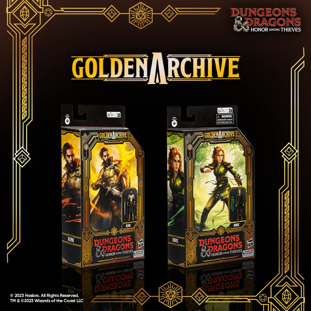 Doric & Xenk Dungeons & Dragons Golden Archive Honor Among Thieves Figuren von Hasbro