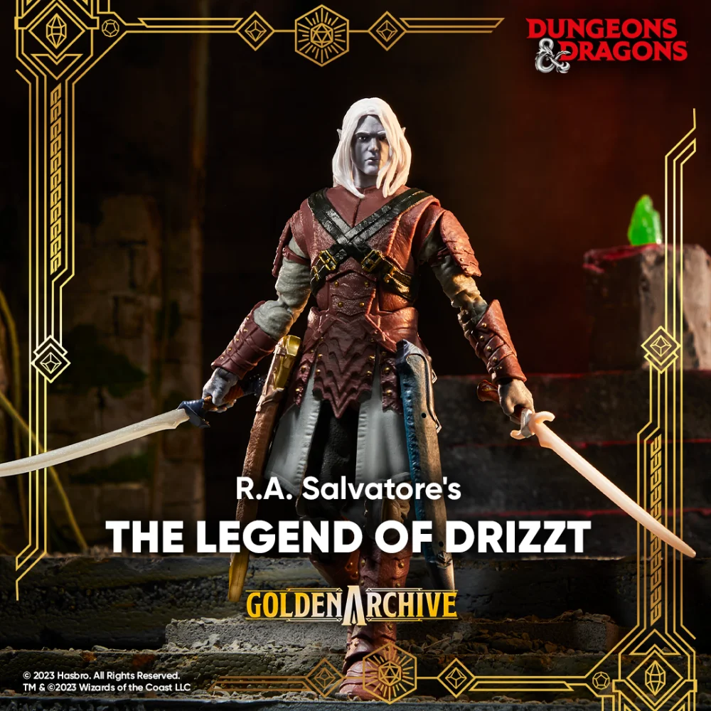The Legend of Drizzt Dungeons & Dragons Golden Archive Figur von Hasbro