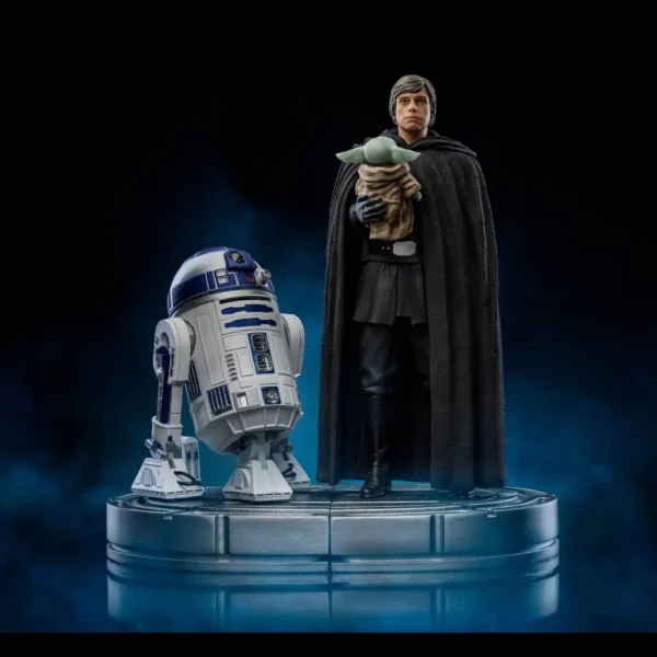 Luke Skywalker & Grogu Star Wars BDS Art Scale 1/10 Statue von Iron Studios aus Star Wars: The Mandalorian
