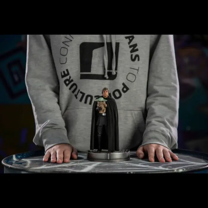 Luke Skywalker & Grogu Star Wars BDS Art Scale 1/10 Statue von Iron Studios aus Star Wars: The Mandalorian