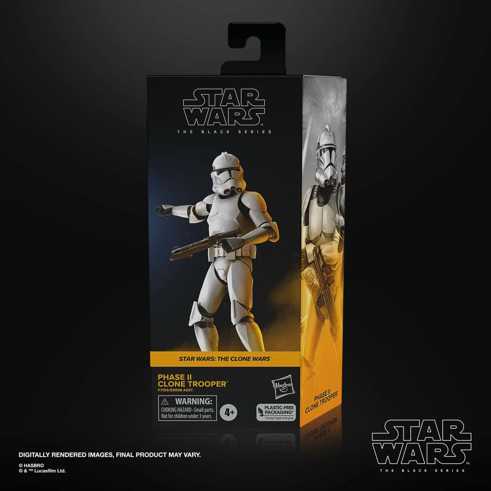 Phase II Clone Trooper Star Wars Black Series Figur von Hasbro aus Star Wars: The Clone Wars