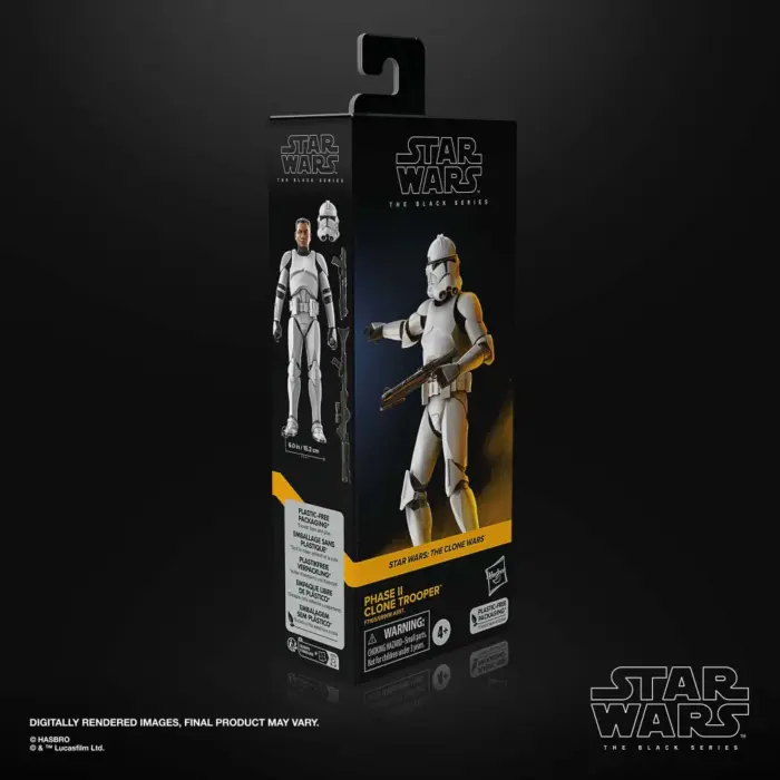 Phase II Clone Trooper Star Wars Black Series Figur von Hasbro aus Star Wars: The Clone Wars