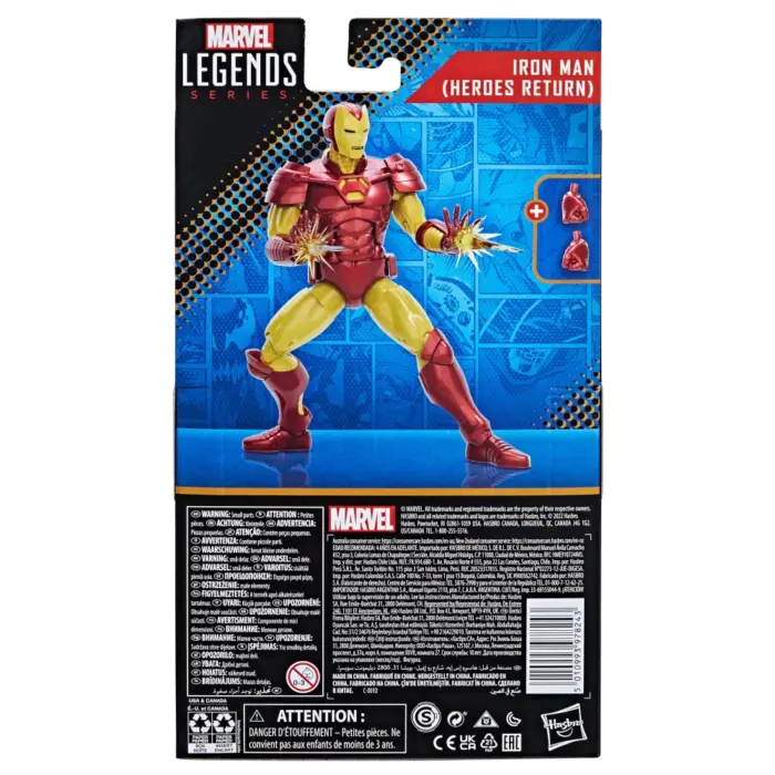 Iron Man (Heroes Return) Marvel Legends Series Figur Build-A-Figure Totally Awesome Hulk Wave von Hasbro