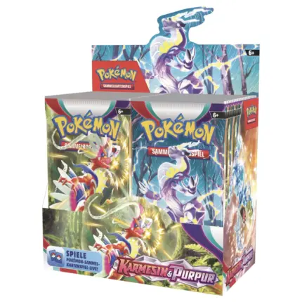 Karmesin & Purpur Pokemon Booster Display (Deutsch) von der The Pokemon Company International