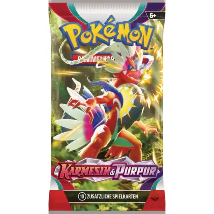 Karmesin & Purpur Pokemon Booster Display (Deutsch) von der The Pokemon Company International