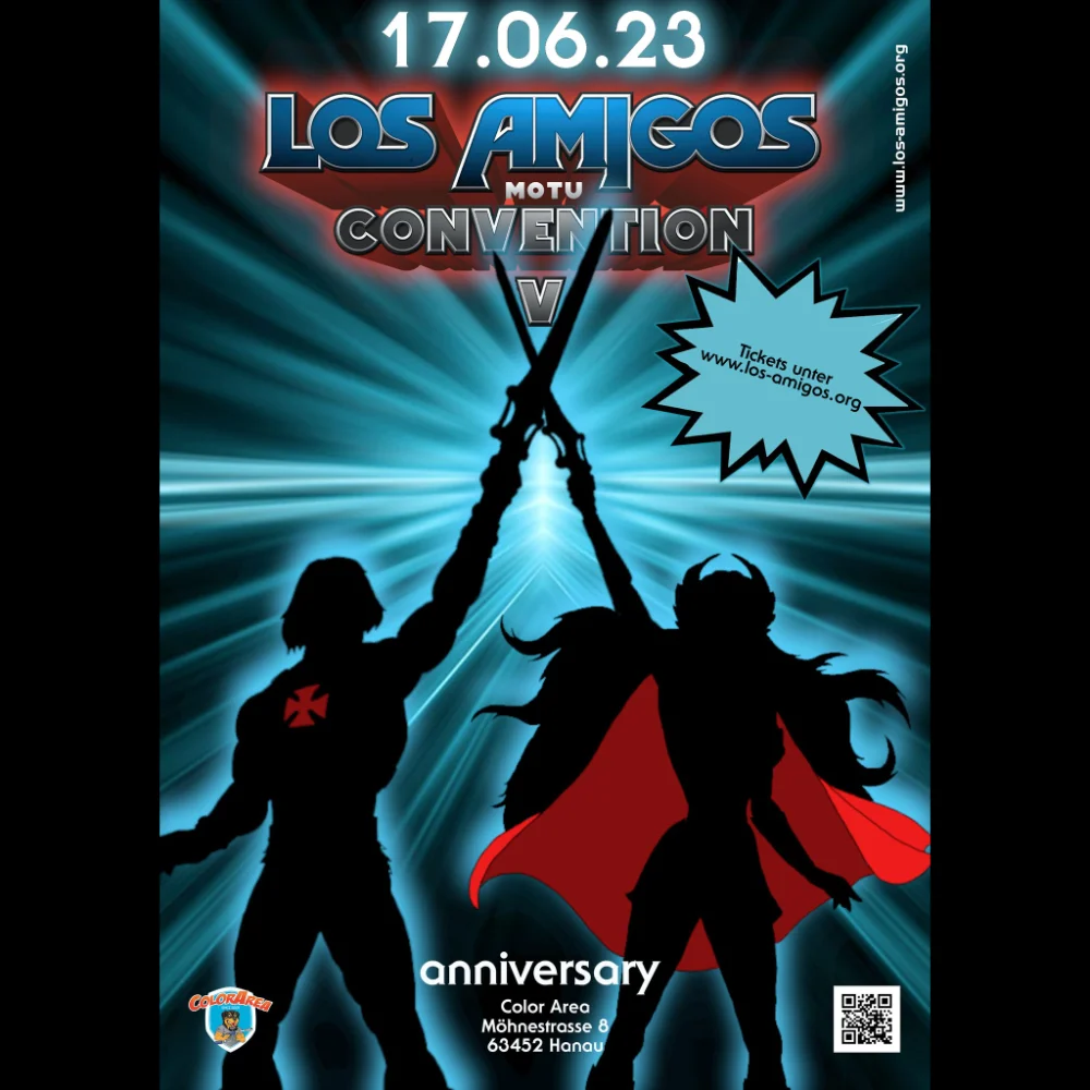 Die Los Amigos 5 Masters of the Universe MotU Fan Convention findet am 17.06.2023 in Hanau statt