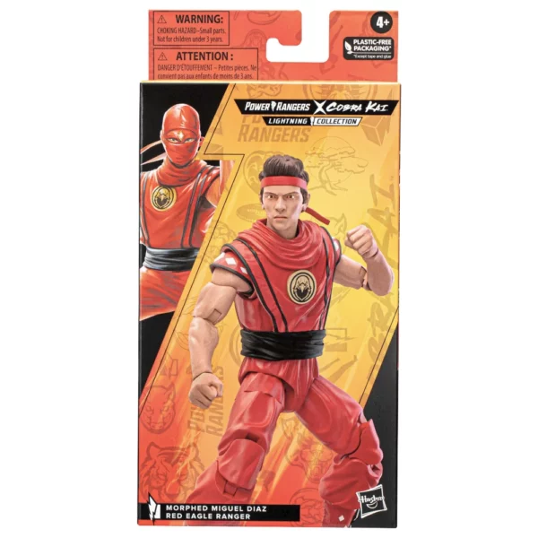 Morphed Miguel Diaz Red Eagle Ranger Power Rangers x Cobra Kai Lightning Collection Figur von Hasbro