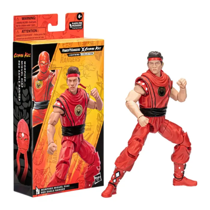 Morphed Miguel Diaz Red Eagle Ranger Power Rangers x Cobra Kai Lightning Collection Figur von Hasbro