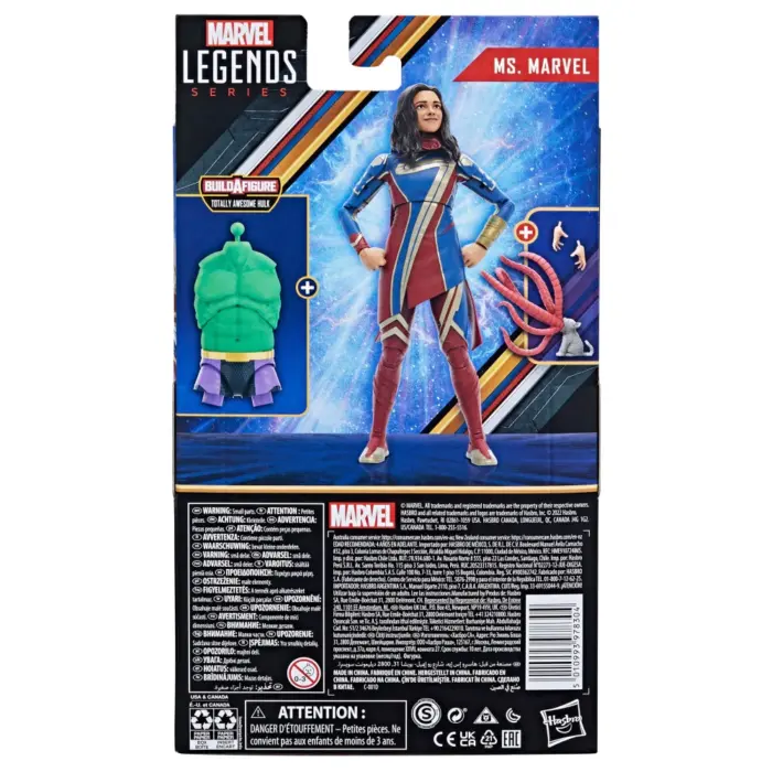 Ms. Marvel Marvel Legends Series Figur Build-A-Figure Totally Awesome Hulk Wave von Hasbro aus The Marvels
