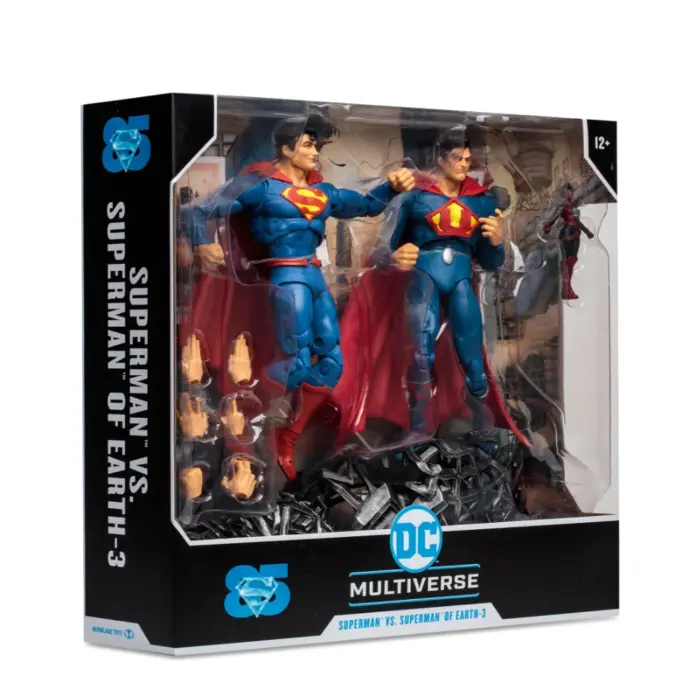 Superman vs. Superman of Earth-3 DC Multiverse Gold Label Figur von McFarlane Toys