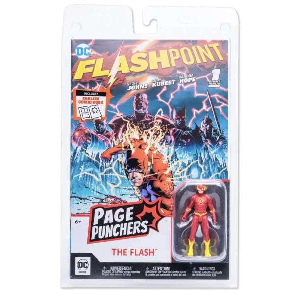 The Flash (Flashpoint) DC Page Punchers Figur und Comic von McFarlane Toys