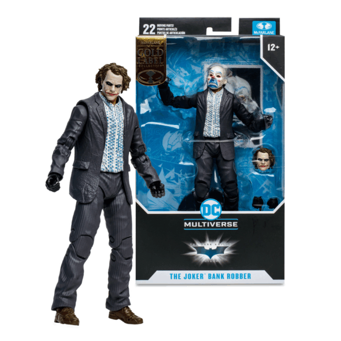 The Joker (Bank Robber) DC Multiverse Gold Label Figur von McFarlane Toys aus The Dark Knight
