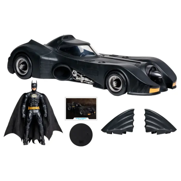 Batman 1989 & Batmobile DC Multiverse Gold Label Figur und Fahrzeug 2-Pack von McFarlane Toys